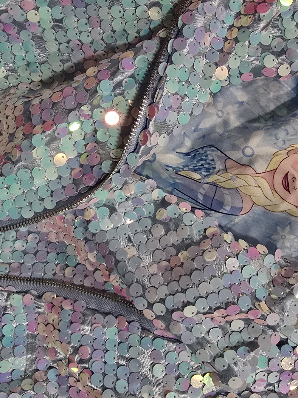 Disney Girls Sequin Jacket in Iridescent Pastel